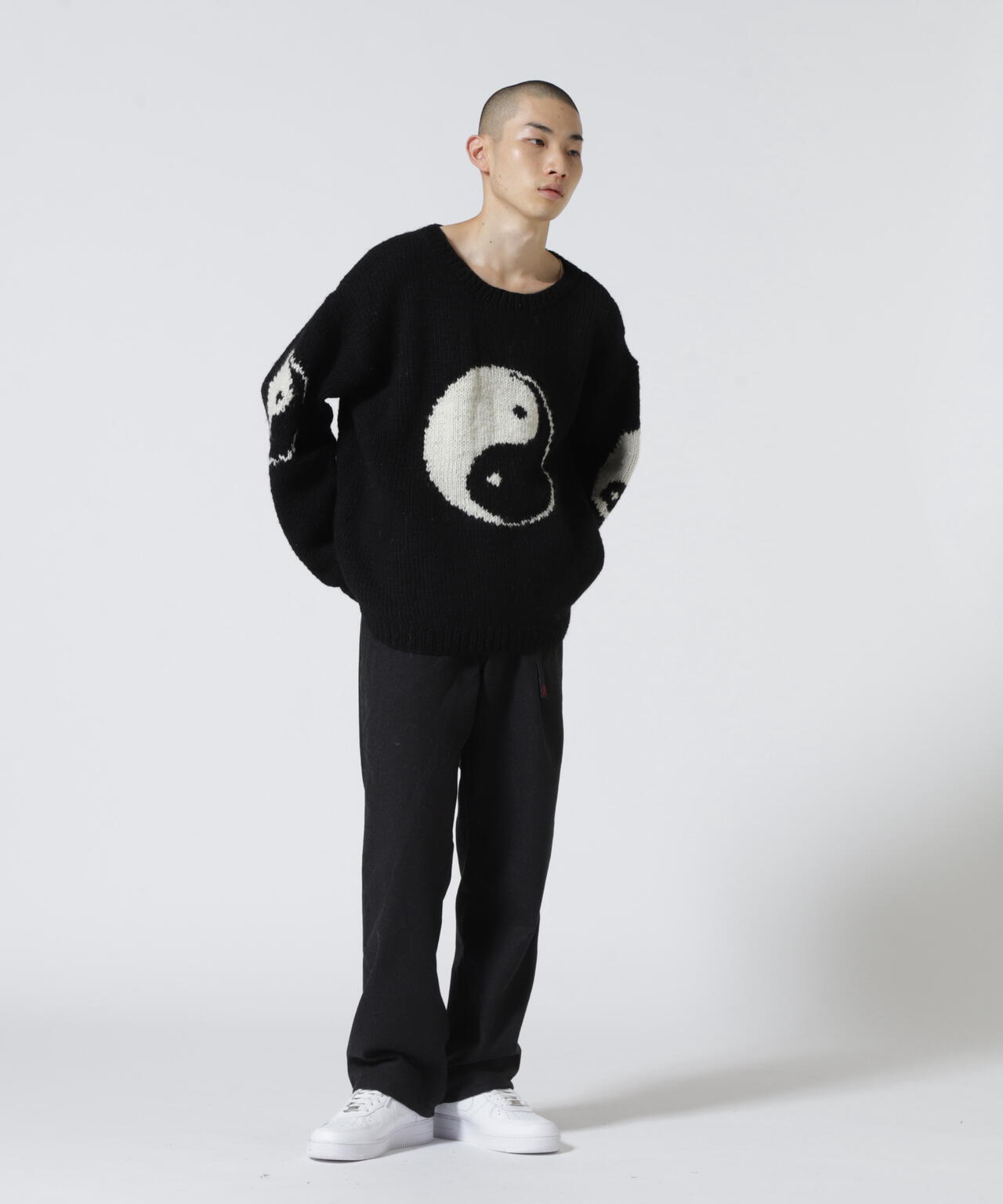 macmahon knitting mills/マクマホンニッティングミルズ BIG YIN u0026 YANG CREW NECK KNIT |  BEAVER ( ビーバー ) | US ONLINE STORE（US オンラインストア）