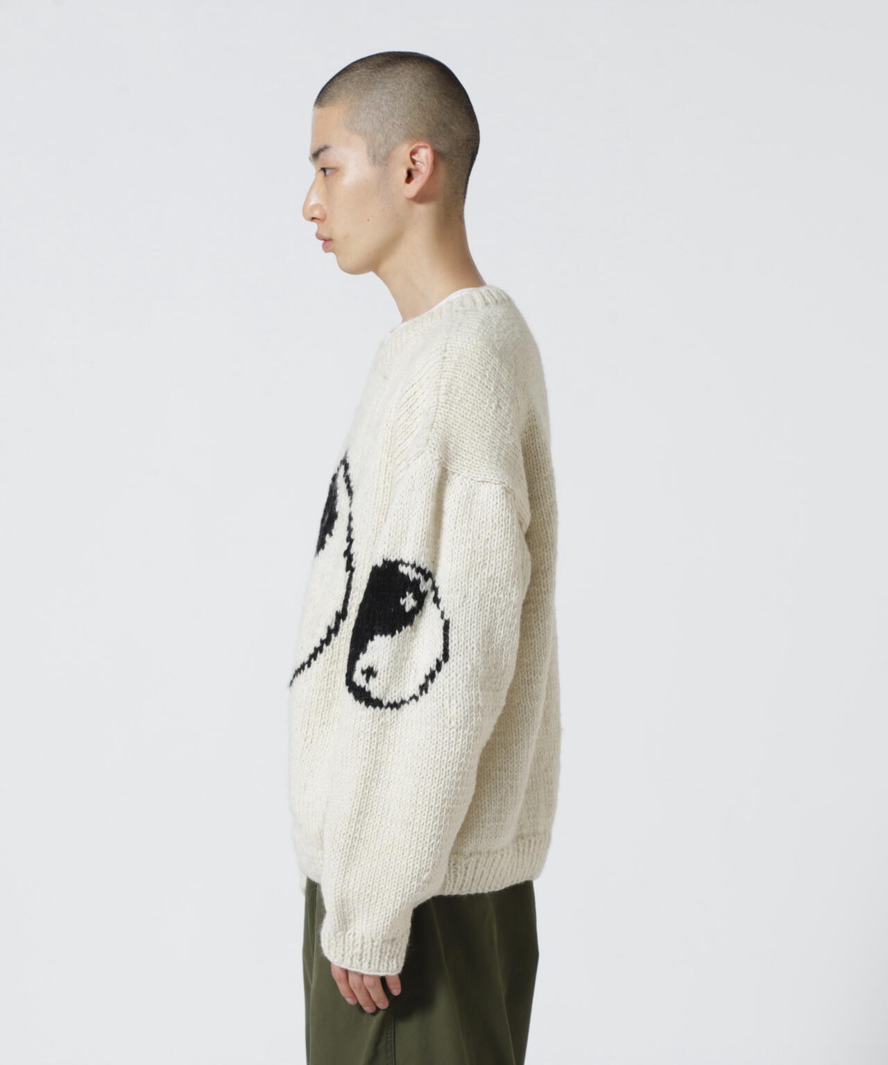 macmahon knitting mills/マクマホンニッティングミルズ BIG YIN u0026 YANG CREW NECK KNIT |  BEAVER ( ビーバー ) | US ONLINE STORE（US オンラインストア）