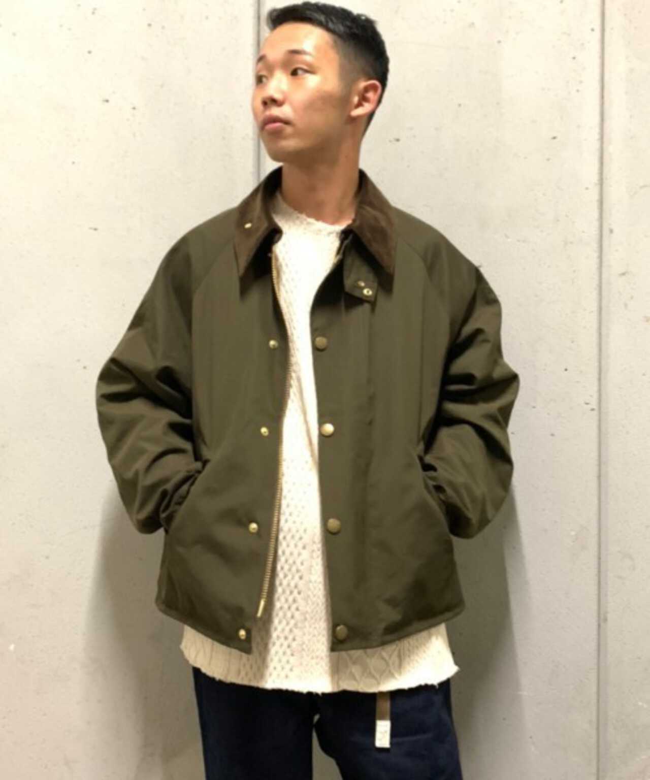 コーデュロイ部分綿100%Barbour / 別注TRANSPORT / Peached ...