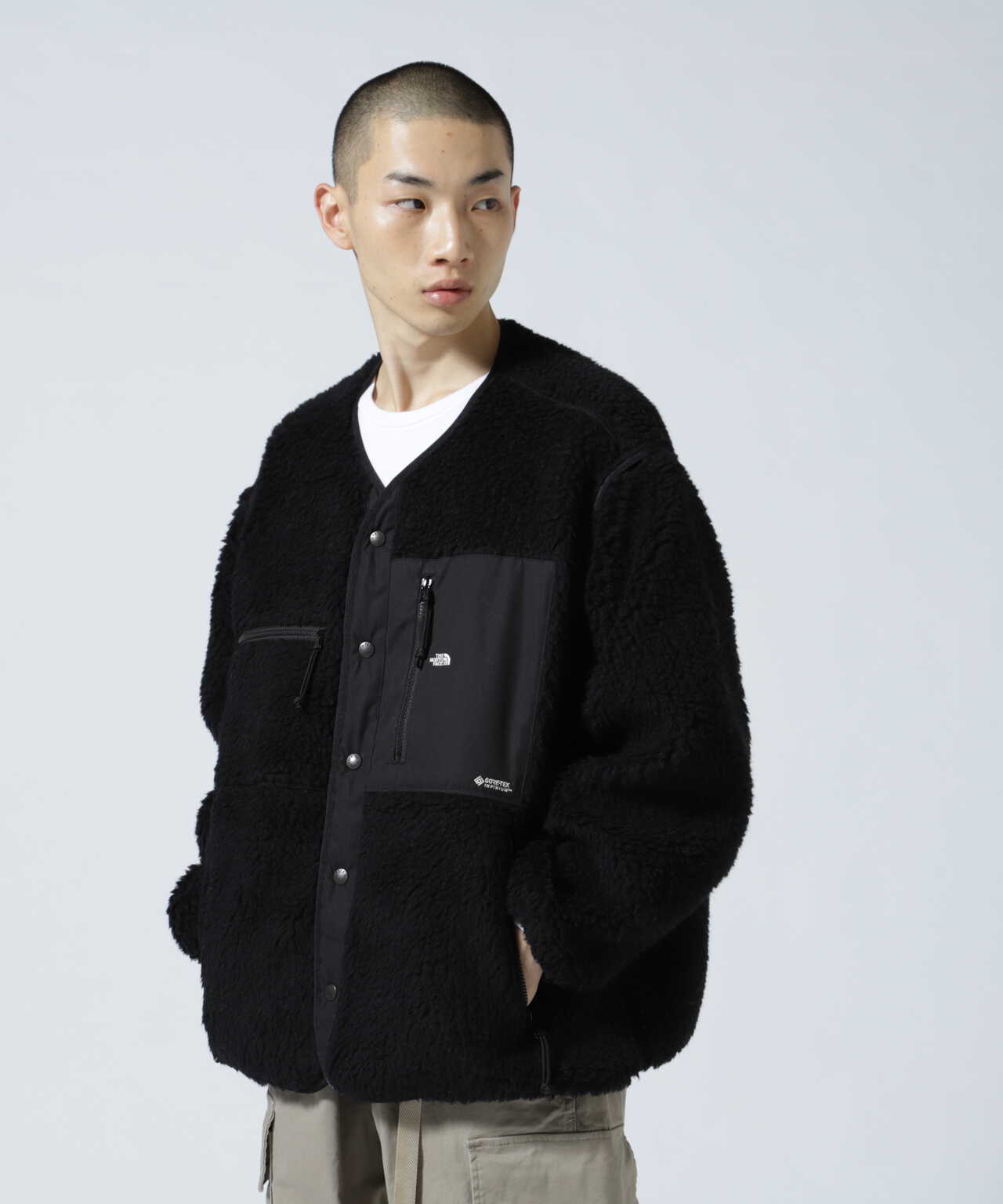 カラーオリーブXL ノースフェイスWool Boa Fleece Field Cardigan