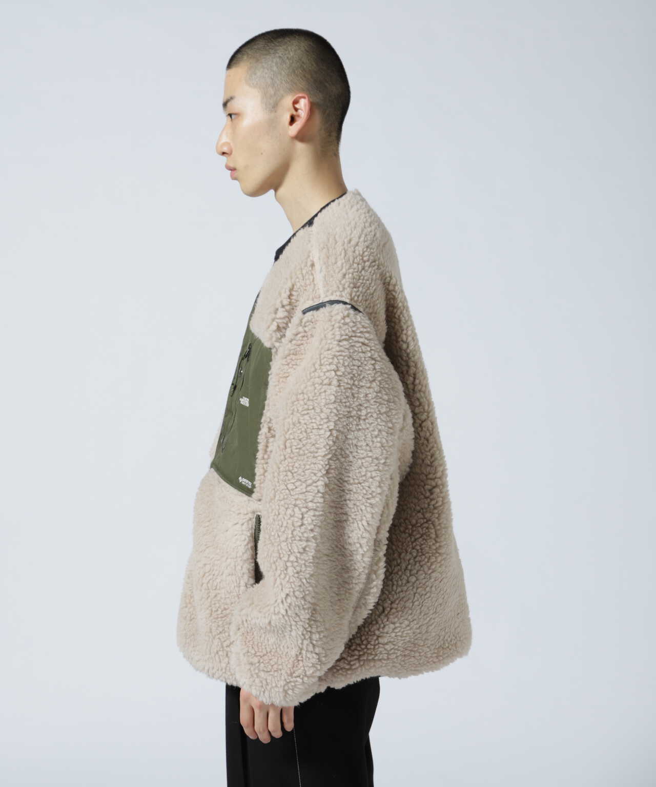 カラーオリーブXL ノースフェイスWool Boa Fleece Field Cardigan