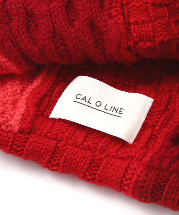 CAL O LINE /キャルオーライン　CABLE KNIT CAP ケーブルニットキャップ