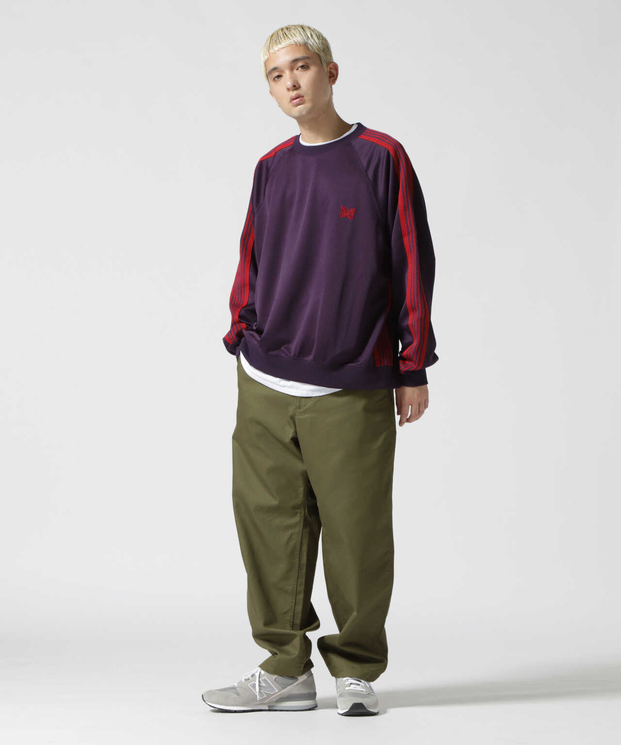 PURPLE LABEL Stretch Twill Tapered Pants-