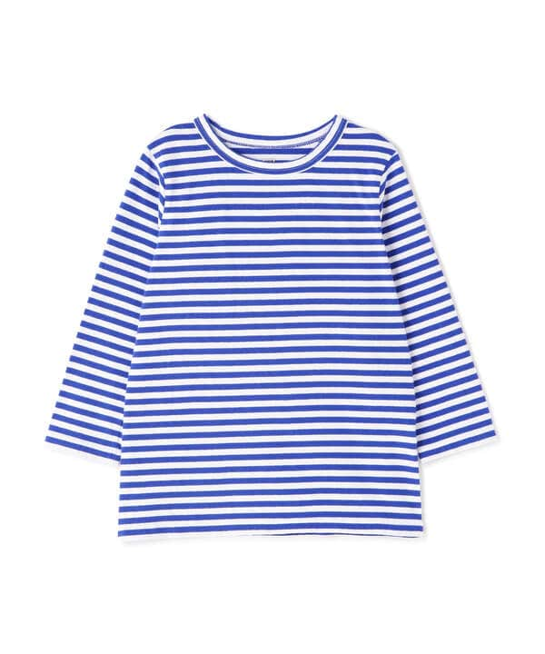 FANEUIL/ファヌル　BOAT NECK BORDER LS TEE