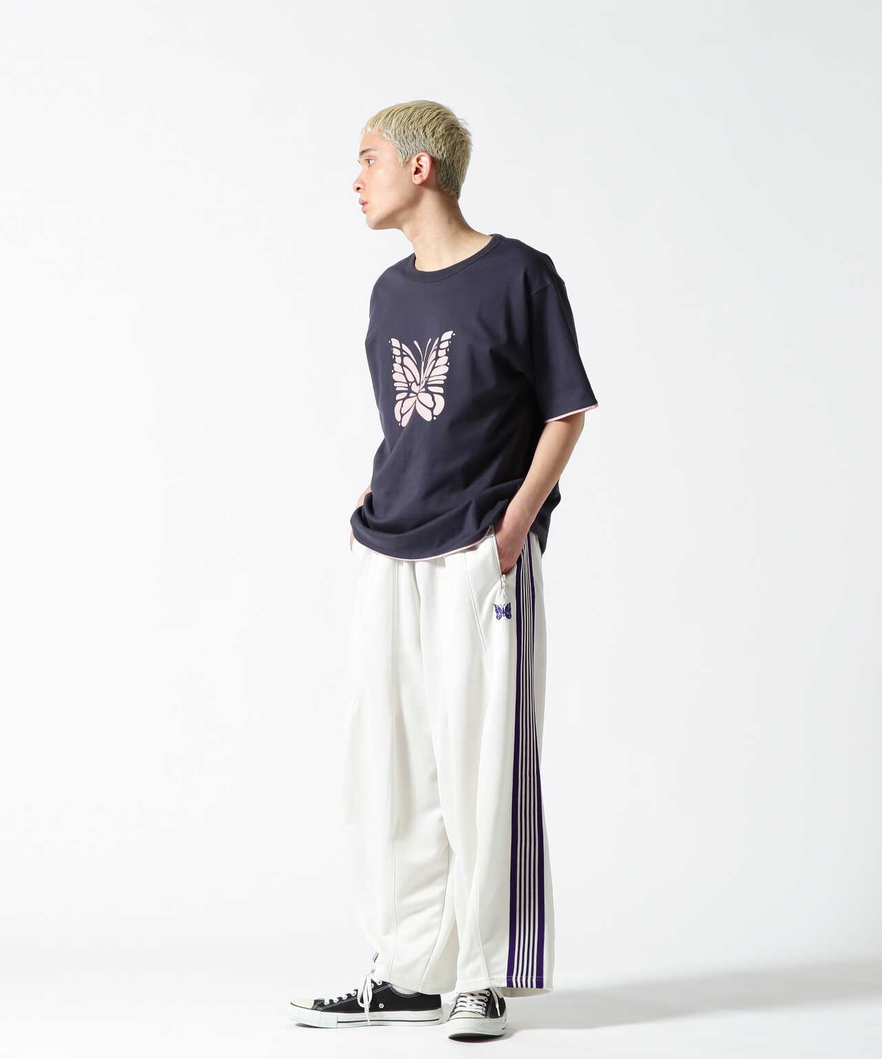 NEEDLES/ニードルズ H.D. Track Pant - Poly Smooth, BEAVER ( ビーバー )