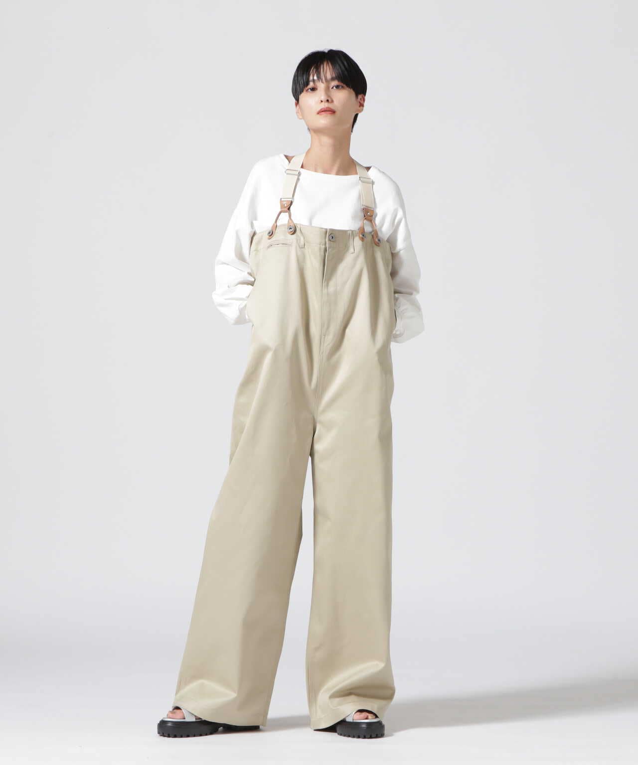 17,220円【RhodolirioN】Army Chinos Suspenders Pant