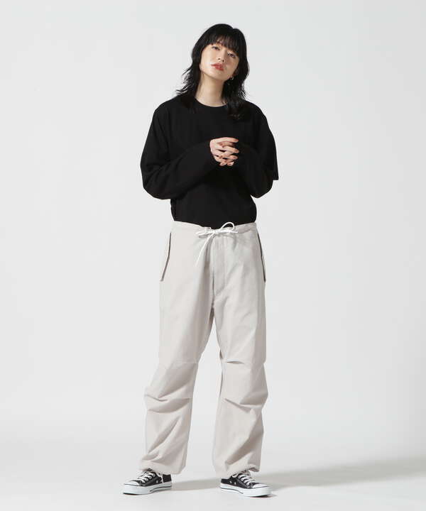 WILD THINGS/ワイルドシングス Ws SEERSUCKER OVERPANTS シアサッカー