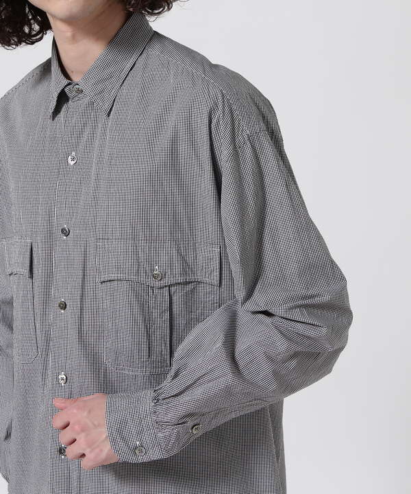 POTER CLASSIC/ポータークラシック　ROLL UP NEW GINGHAM CHECK SHIRT