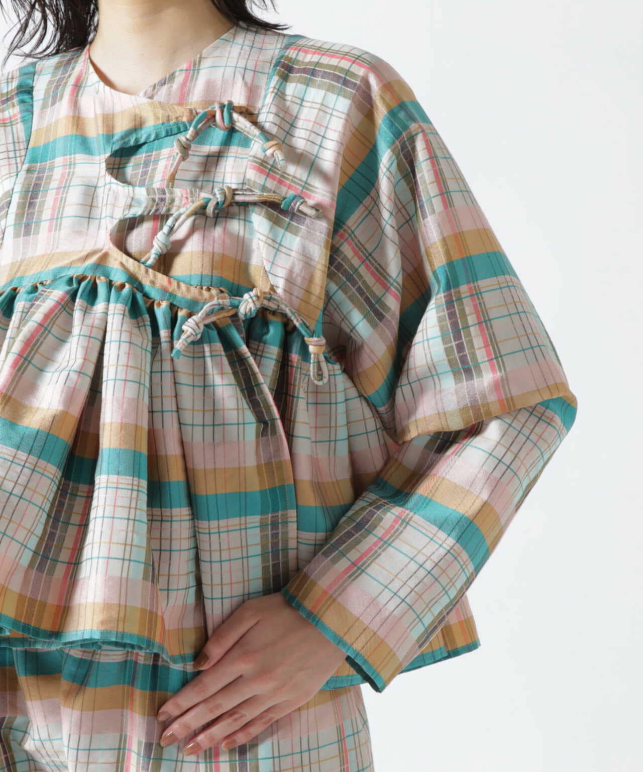 RHODOLIRION/ロドリリオン RABARI SHIRT -RHODO PLAID