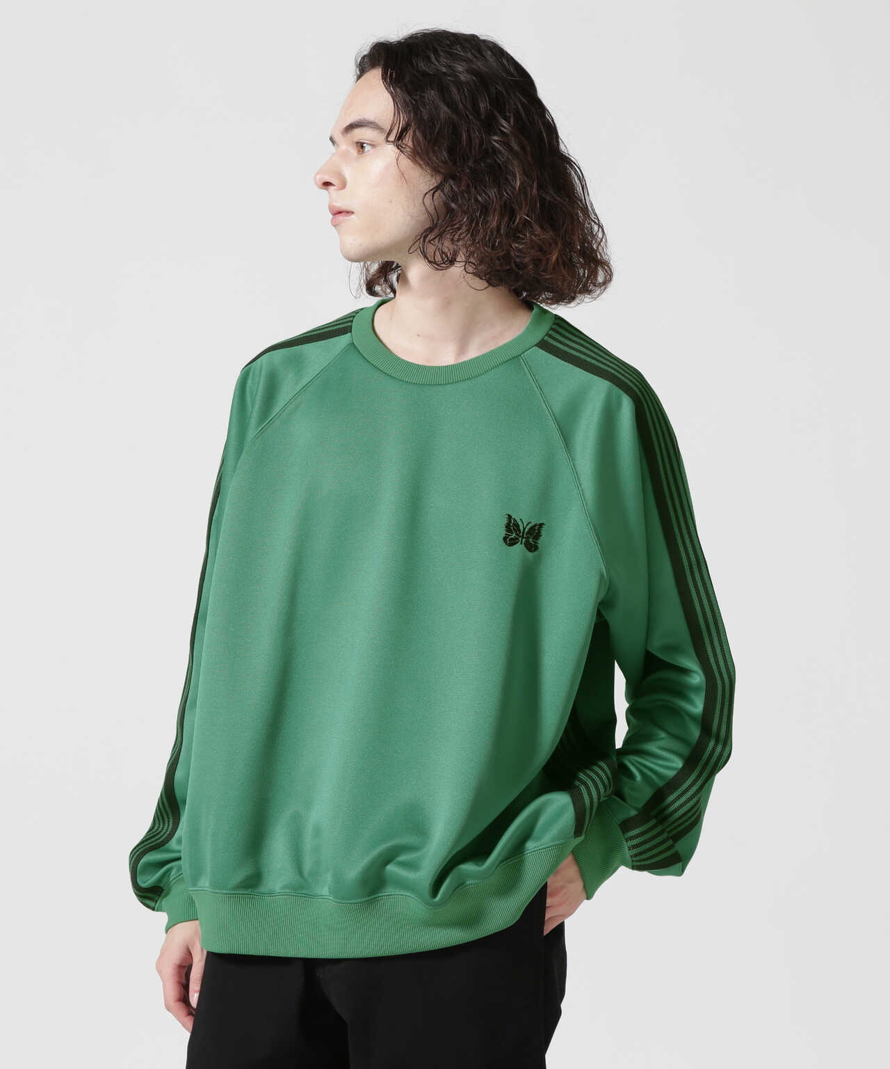 洗濯機可 NEEDLES Track CrewNeck Shirt Poly Smooth | www.tegdarco.com