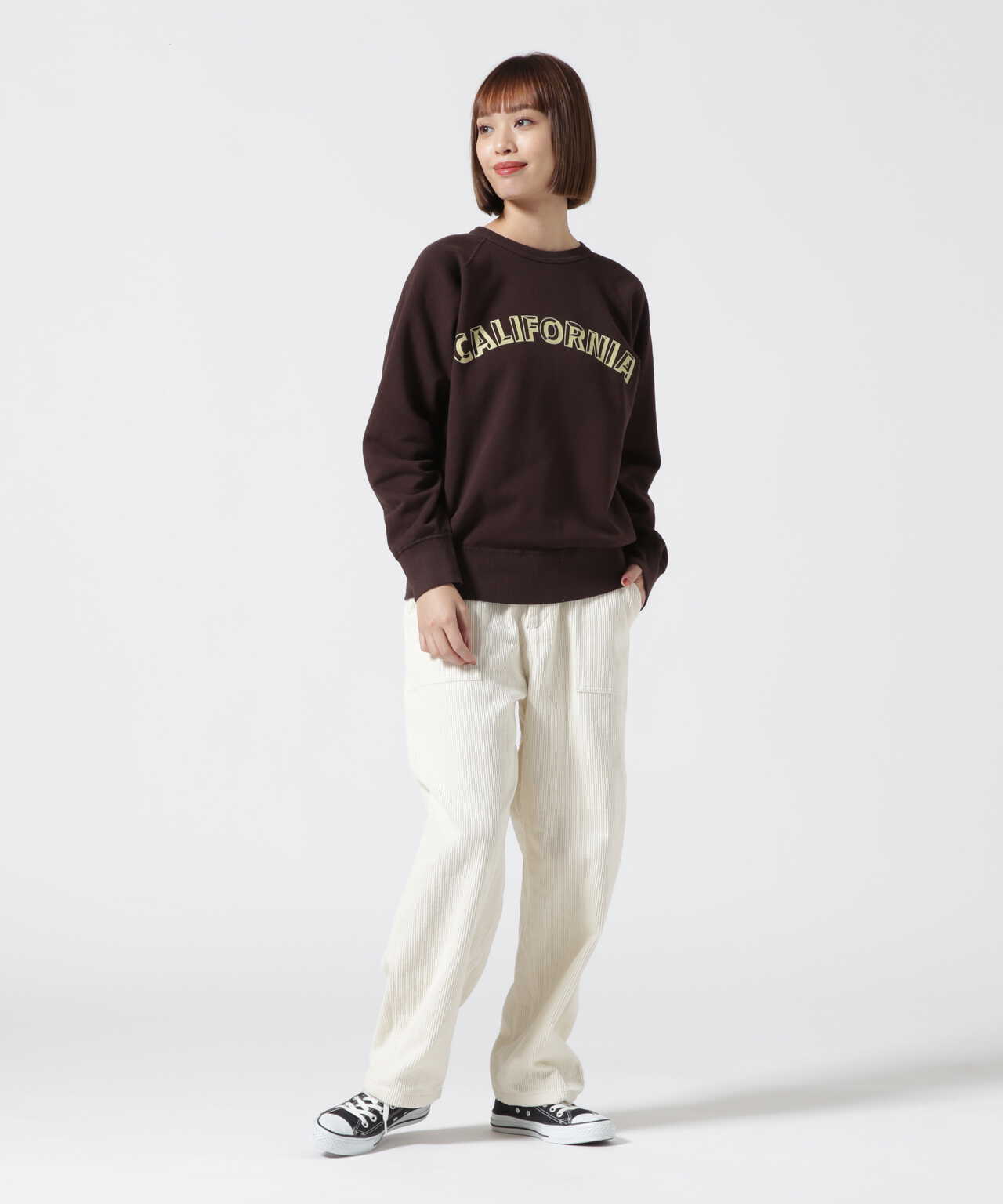 MIXTA/ミクスタ 'CALIFORNIA' CREW NECK SWEAT RAGRAN クルーネック