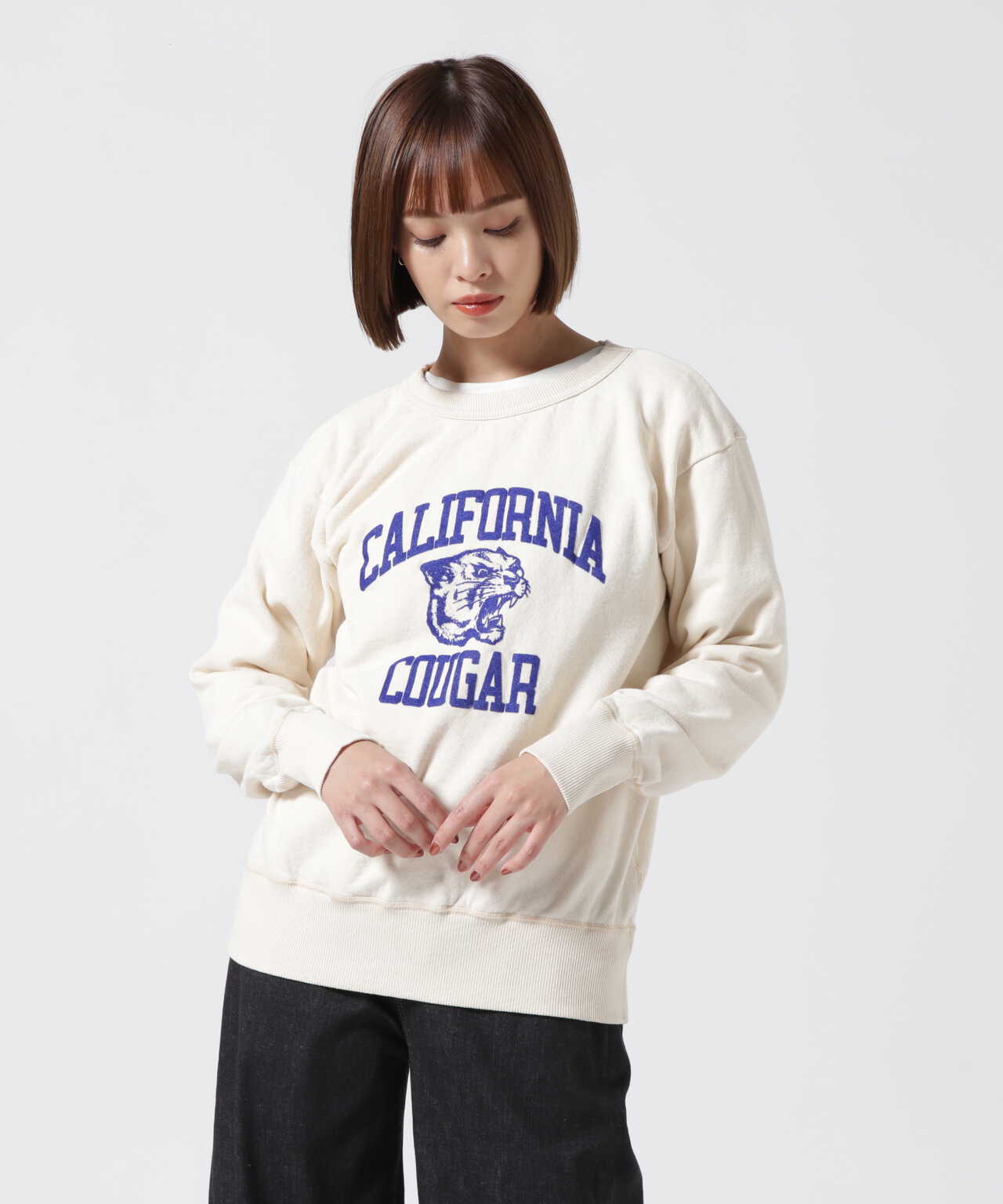 MIXTA/ミクスタ 'CA COUGAR' CREW NECK SWEAT SET IN クルーネック