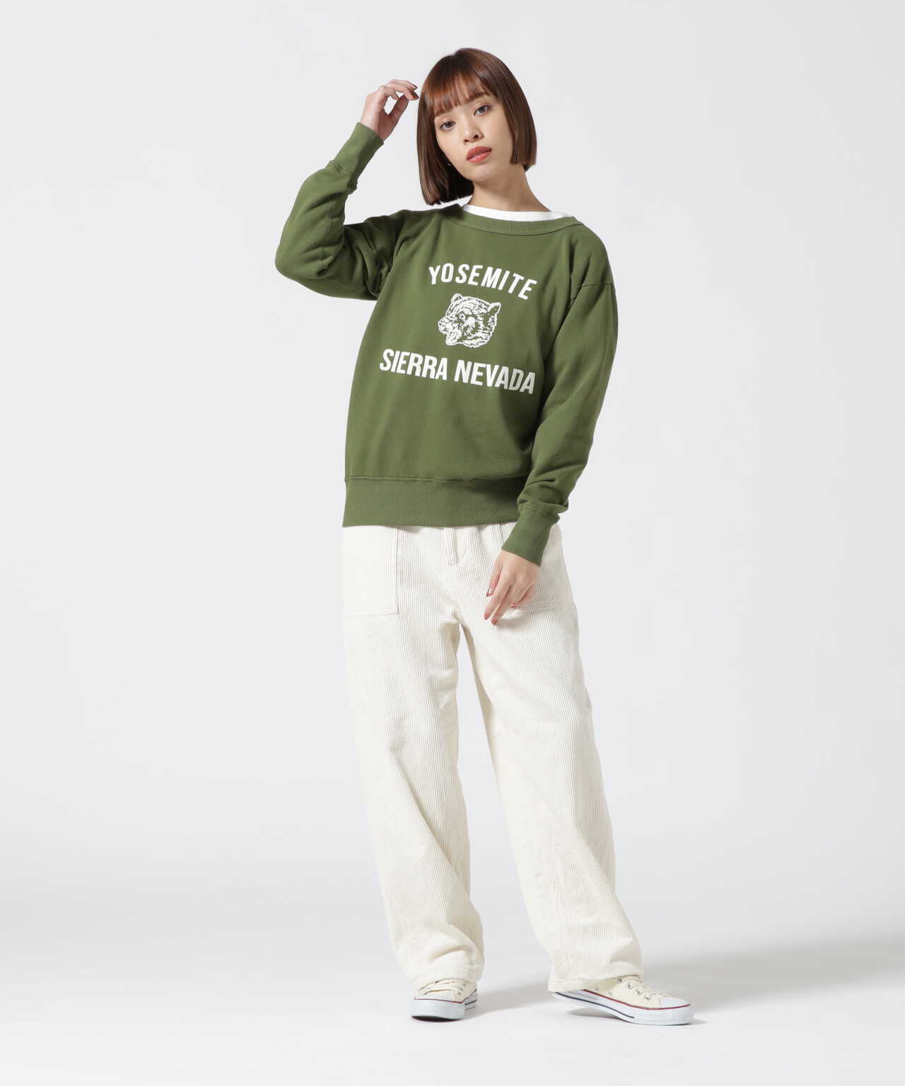 MIXTA/ミクスタ 'SIERRA NEVADA' CREW NECK SWEAT SET IN クルー 