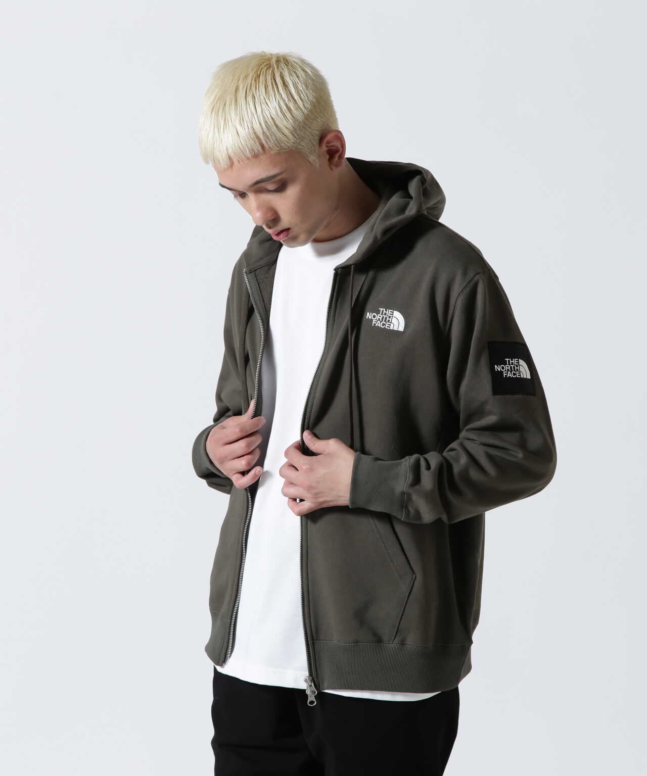 THE NORTH FACE/ザ・ノースフェイス　Square Logo Full Zip スクエアロゴフルジップ（メンズ） NT12335