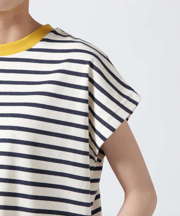 SOGLIA/ソリア　FRENCH SLEEVE T SHIRT BORDER　ボーダーＴ