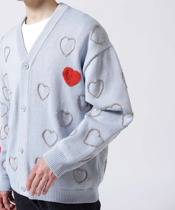 安い購入ChahChah MOHAIR HAPPY HEARTFULL CARDIGAN トップス