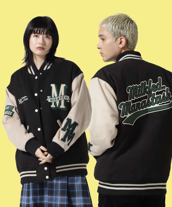 MILKFED.×MANASTASH/ミルクフェド×マナスタッシュ　SPECIAL STADIUM JUMPER　スタジャン　バーシティ