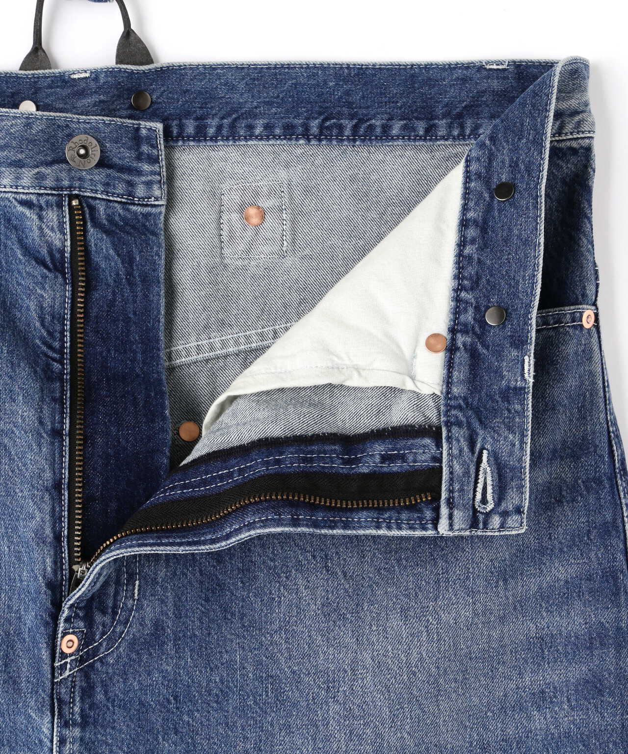 RHODOLIRION/ロドリリオン 5POCKETS SUSPENDER PANT DENIM | BEAVER