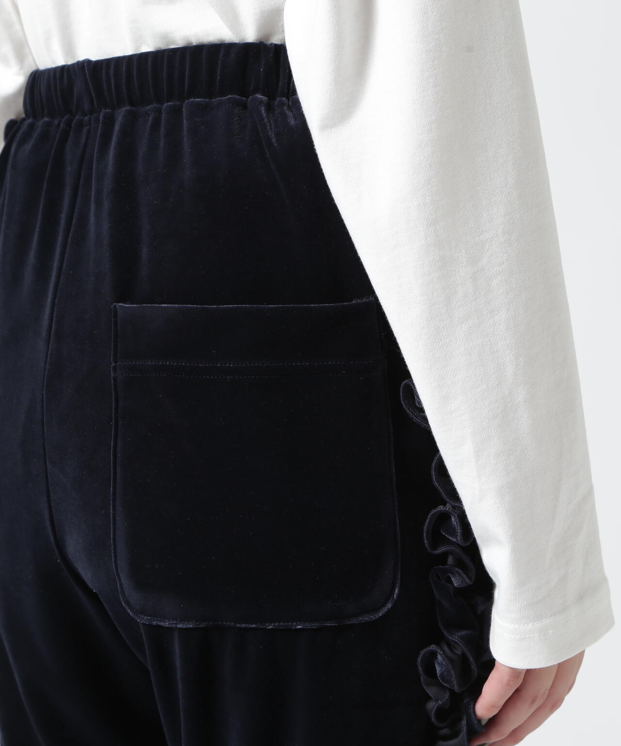 RHODOLIRION/ロドリリオン Frill Side Stripe Pant - Velou | BEAVER 