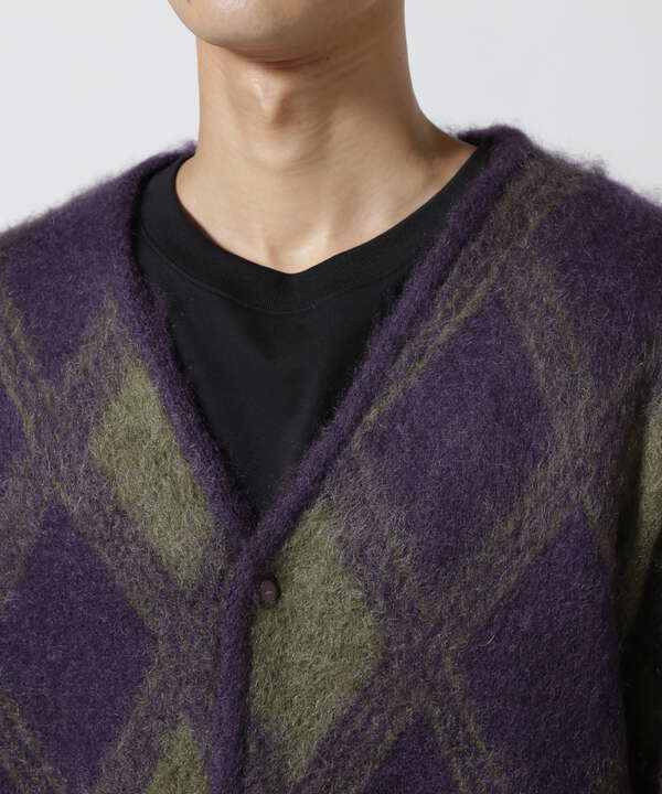 Needles/ニードルズ MOHAIR CARDIGAN - ARGYLE（7813241205） | BEAVER ...