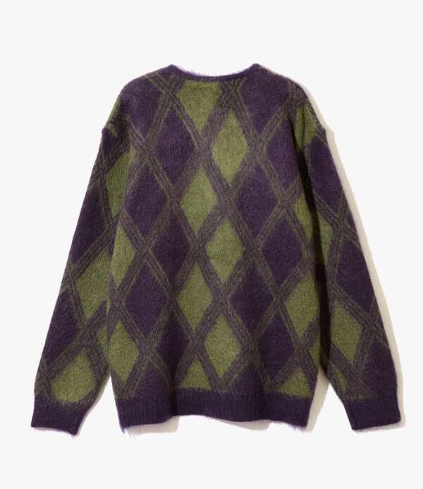 Needles/ニードルズ MOHAIR CARDIGAN - ARGYLE（7813241205） | BEAVER ...