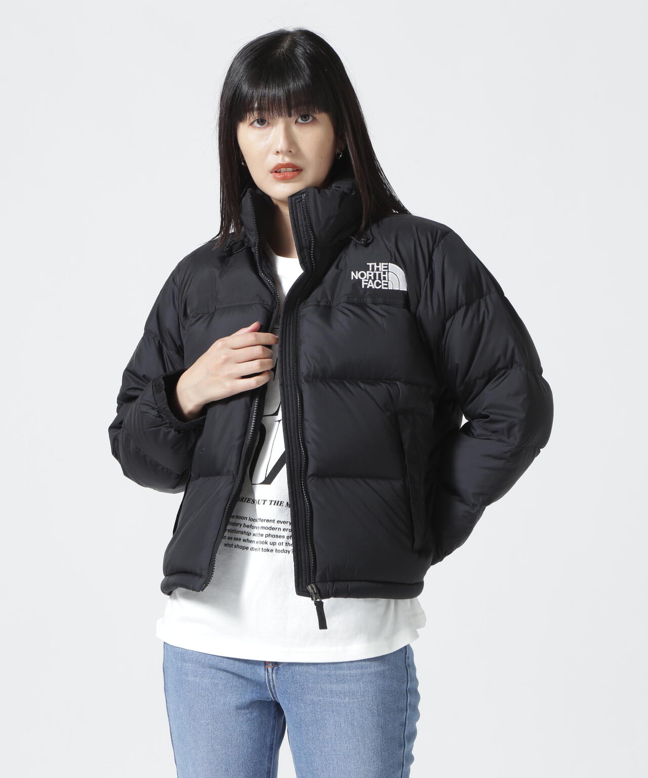 新品未使用品ＳTHE NORTH FACE ザノースフェイス SHORT NUPTSE JACKET ヌプシ ダウンジャケット ブラック M