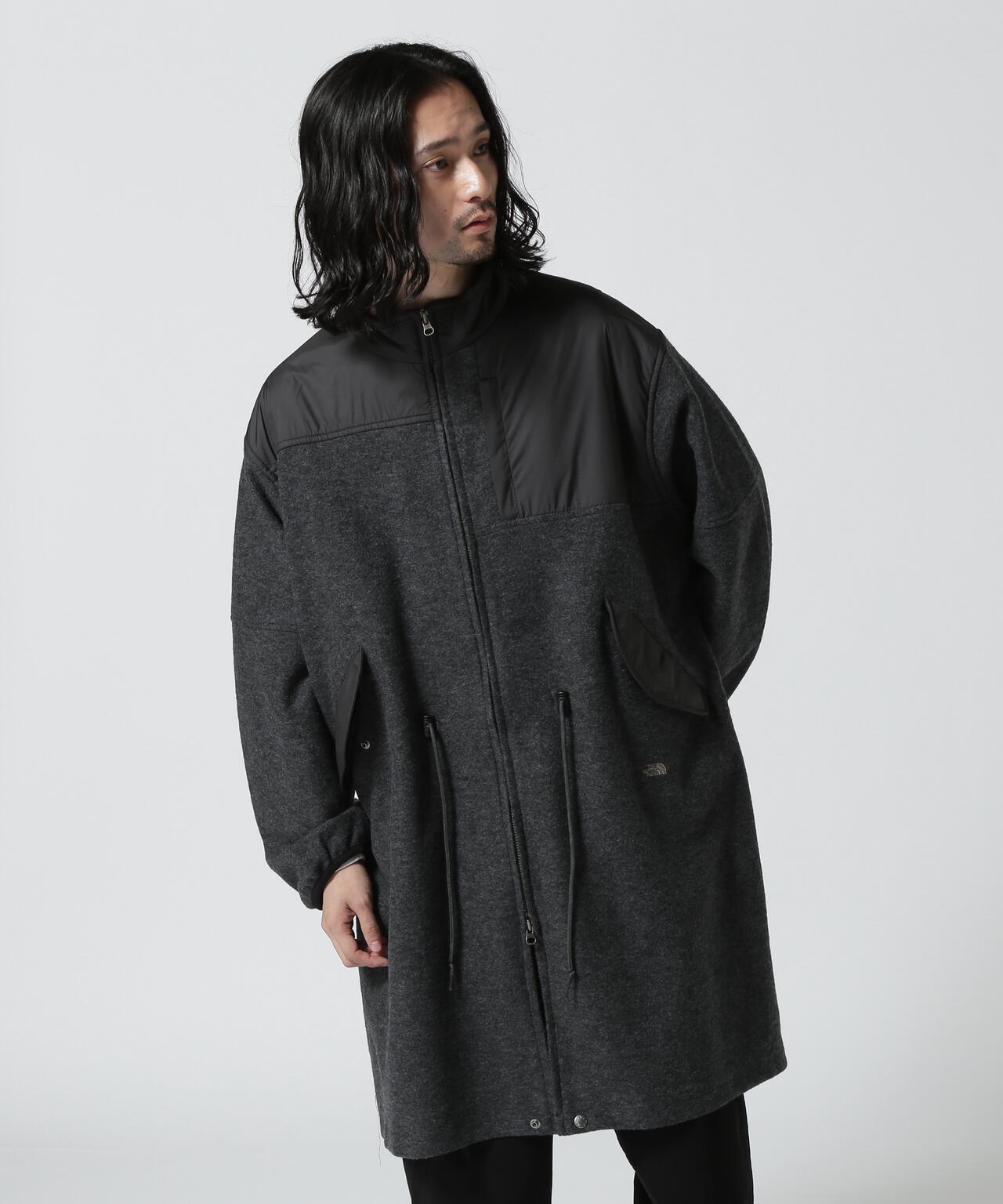 購入公式サイト ノースフェイスパープルレーベル wool freece parka