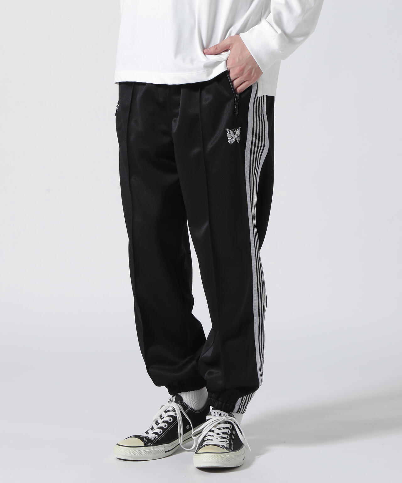 Needles/ニードルズ 別注Zipped TRACK PANT - POLY SMOOTH | BEAVER 