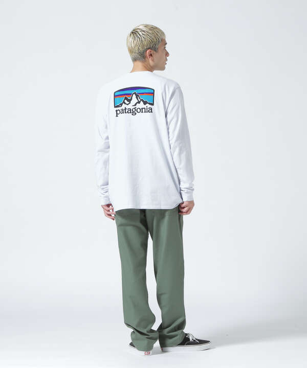 ビーバー/Patagonia/パタゴニア メンズ・ロングスリーブフィッツロイホライゾンズ ホワイト S メンズ Tシャツ・カットソー(BEAVER)マルイ 通販 ホワイト