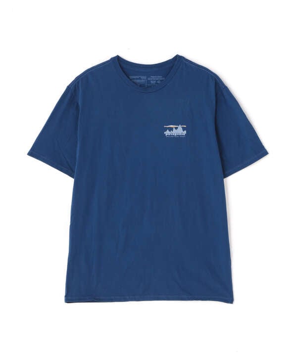 パタゴニア men's Mサイズ Tシャツ ネイビーブルー - トップス