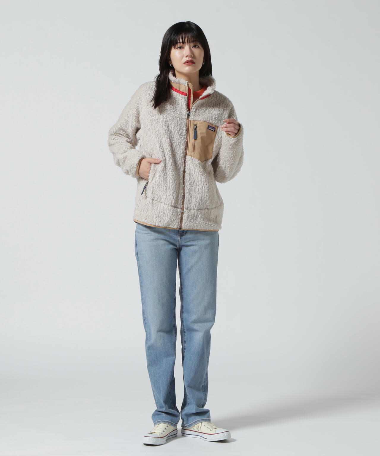 カラークリーム×ブラウン00s PATAGONIA パタゴニア レトロX フリース ジャケット 2009