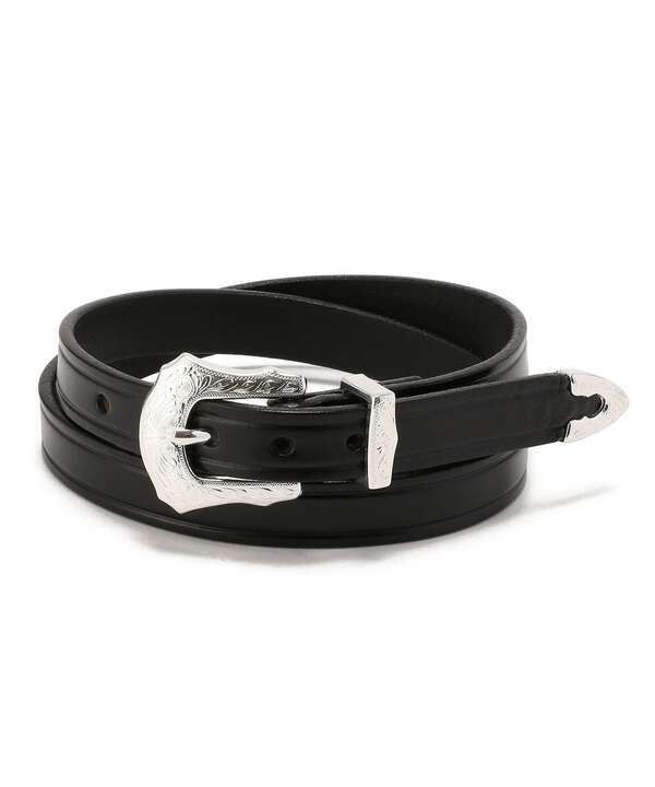 TORY LEATHER/トリーレザー 3/4 inch 3-Piece Silver Buckle 