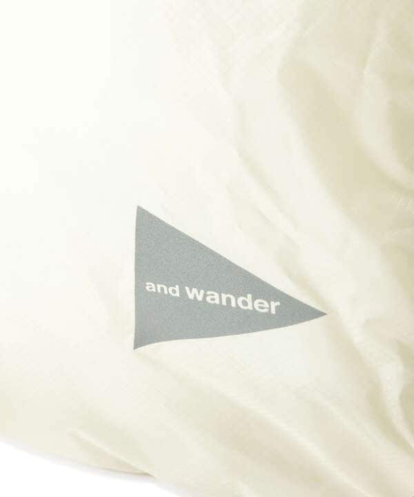 and wander/アンドワンダー　sil tote bag　シルトートバッグ
