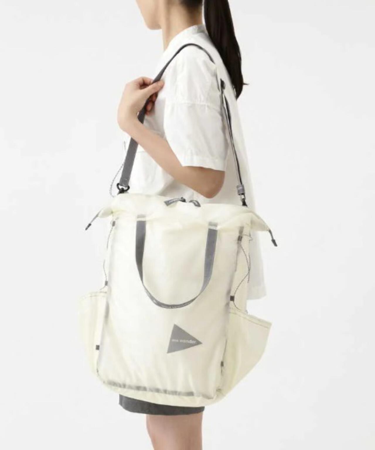 and wander/アンドワンダー sil tote bag シルトートバッグ | BEAVER ...