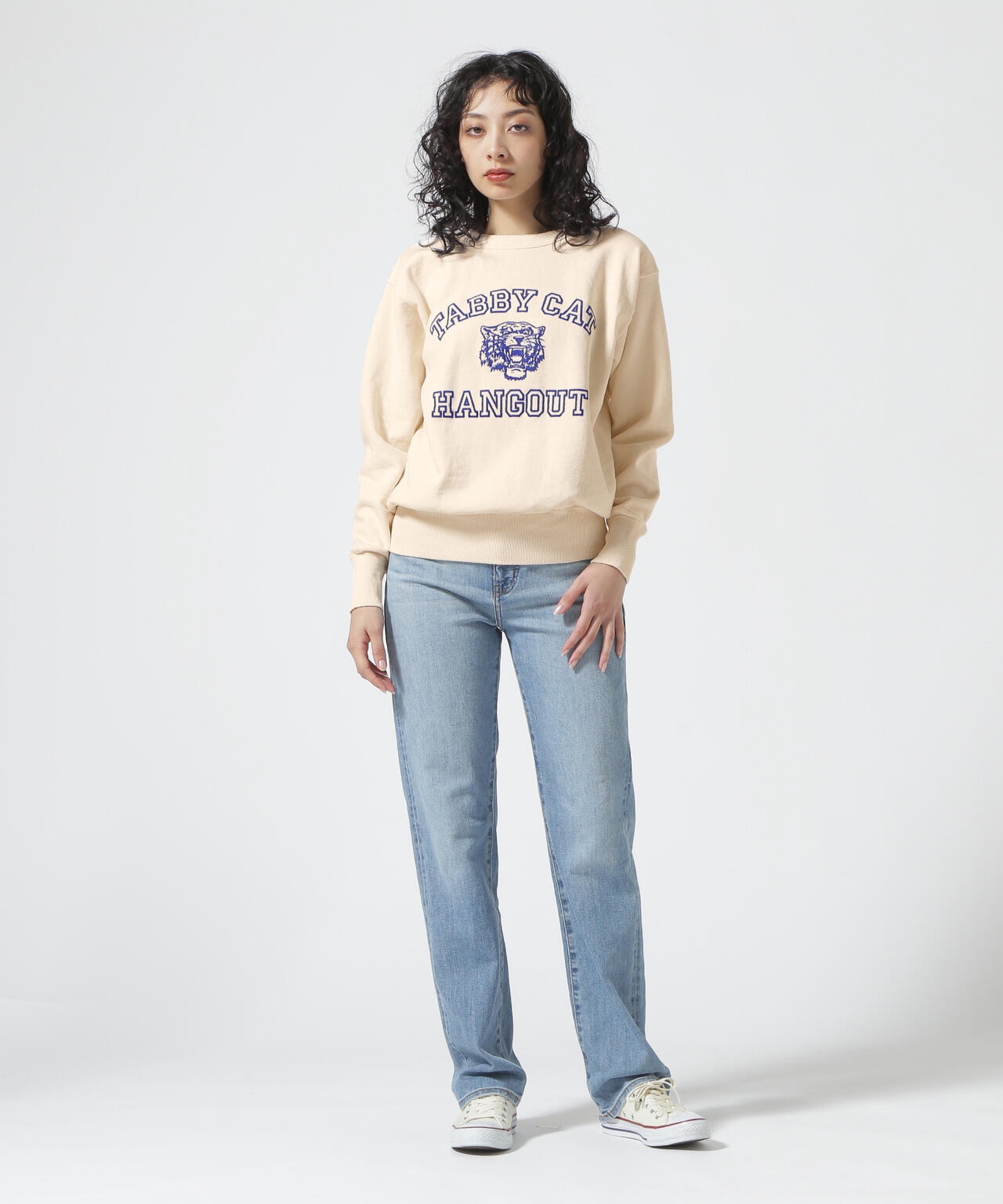 MIXTA/ミクスタ 'TABBY CAT HANGOUT' CREW NECK SWEAT | BEAVER