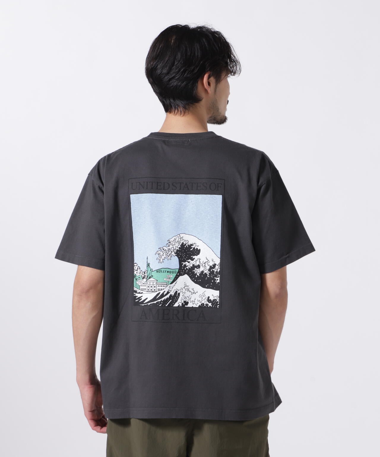 ILL ONE EIGHTY/イルワンエイティ 別注AMERICAN WAVE T-SHIRT