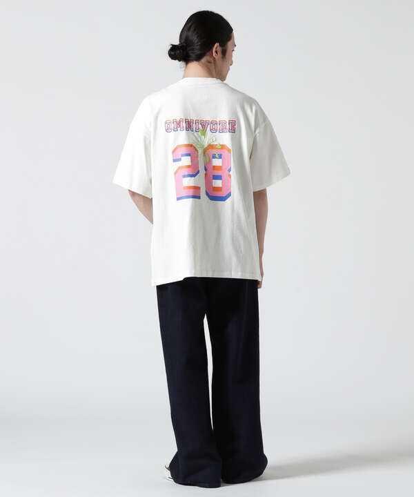 B omnivore/ビーオムニボー NUMBER S/S TEE