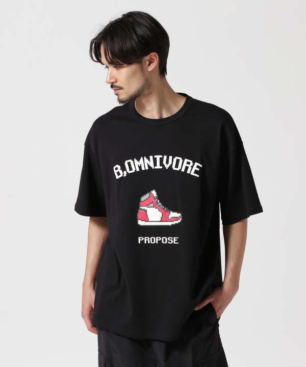 B omnivore/ビーオムニボー　SNEAKERS S/S Tee