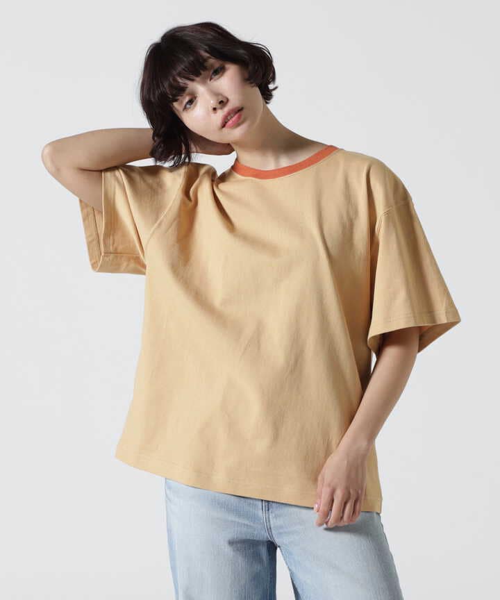 SOGLIA/ソリア OPEN END SOLID TEE リンガーティー