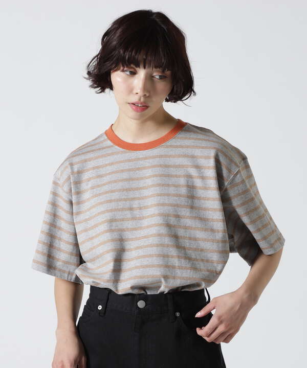 SOGLIA/ソリア　OPEN END BORDER TEE リンガーボーダーＴ