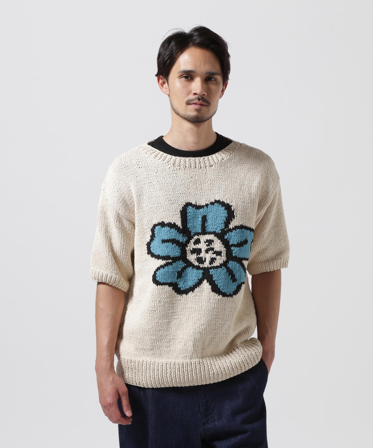 MacMahon Knitting Mills Crew Neck Knit-Pop Flower | BEAVER