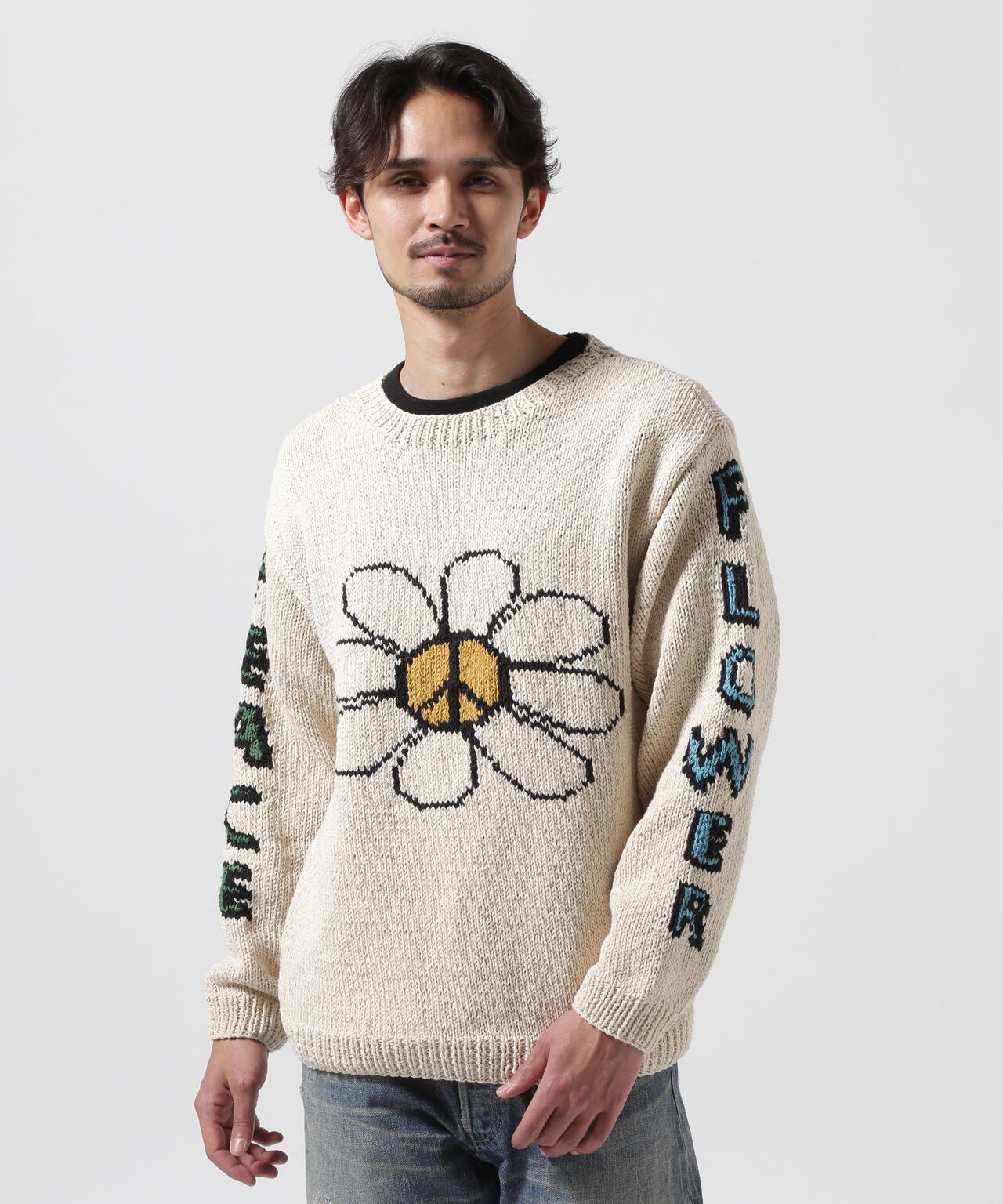 MacMahon Knitting Mills Crew Neck Knit-Peace&Flow | BEAVER ( ビーバー ) | US  ONLINE STORE（US オンラインストア）