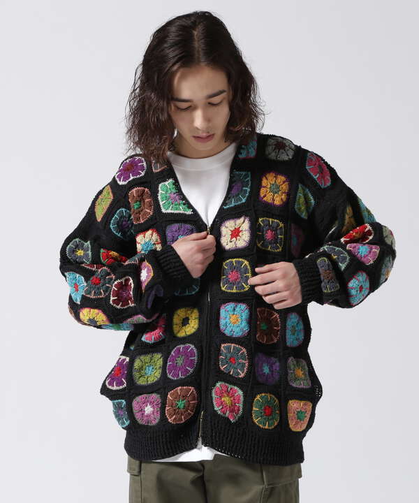 MacMahon Knitting Mills  Zip Cardigan-BIG COLOR 