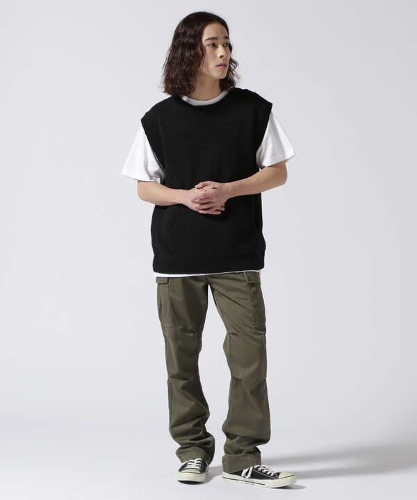 MacMahon Knitting Mills CrewNeck Vest Pocket-Skull