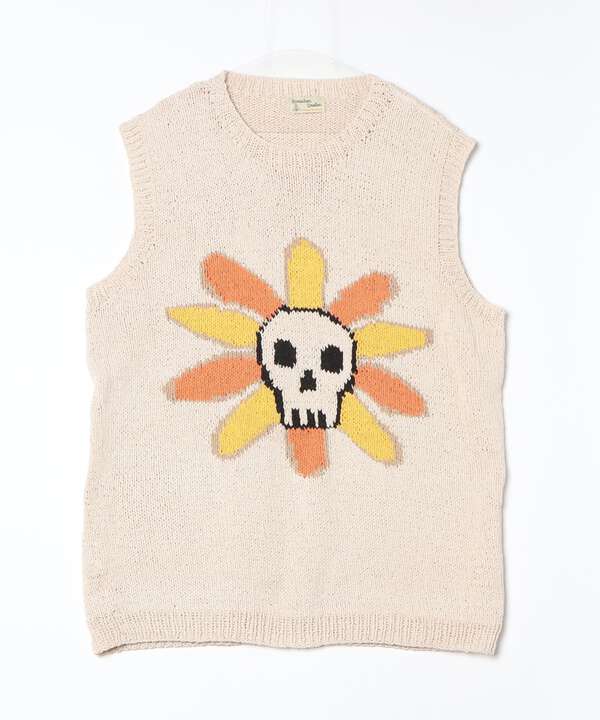MacMahon Knitting Mills  別注Skull＆Flower Vest