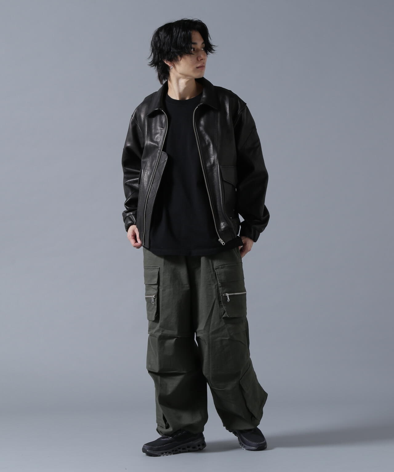 B omnivore/ビーオムニボー  W POCKET CARGO PANTS