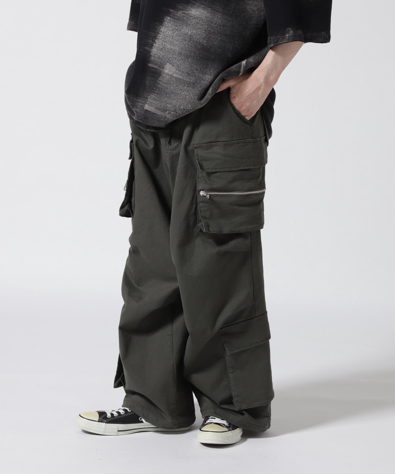 B omnivore/ビーオムニボー  W POCKET CARGO PANTS