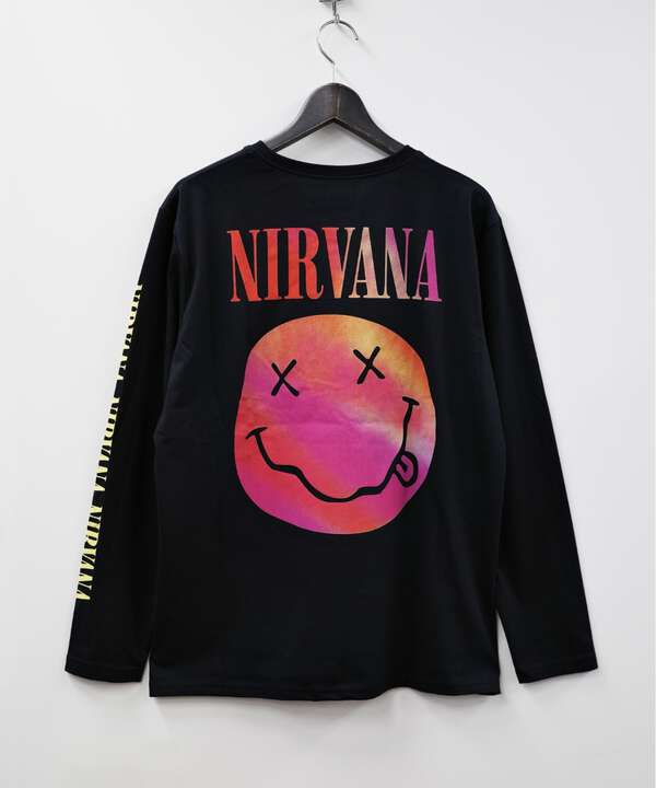 NIRVANA/ニルヴァーナ　GRADIENT HAPPY FACE L/S TEE　ロンT