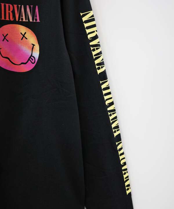 NIRVANA/ニルヴァーナ　GRADIENT HAPPY FACE L/S TEE　ロンT