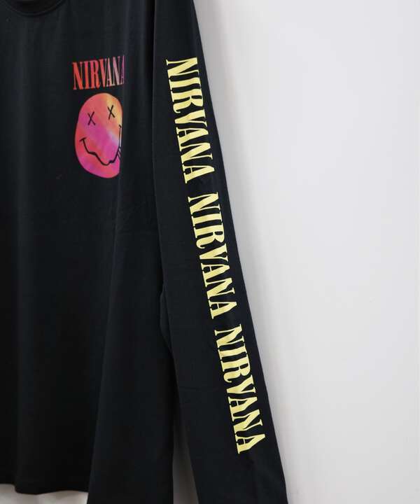 NIRVANA/ニルヴァーナ　GRADIENT HAPPY FACE L/S TEE　ロンT